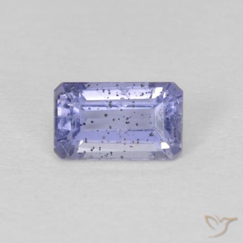 0.32ct Natürlicher Bläulich-violett Iolith, Smaragdschliff, VS-SI