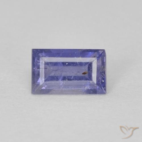 0.30ct Natürlicher Mittelviolett Iolith, Baguette, VS-SI
