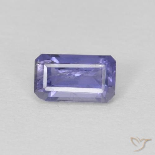 0.27ct Natürlicher Bläulich-violett Iolith, Smaragdschliff, VS-SI