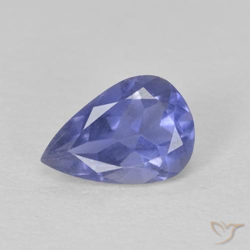 0.35ct Natürlicher Königsviolett Iolith, Birnenform, VS