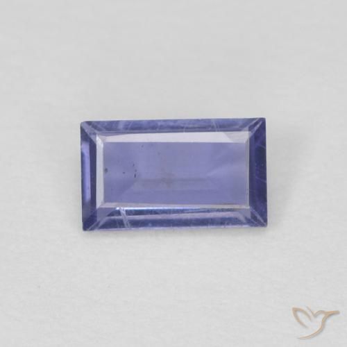 0.20ct Natürlicher Königsviolett Iolith, Baguette, VS