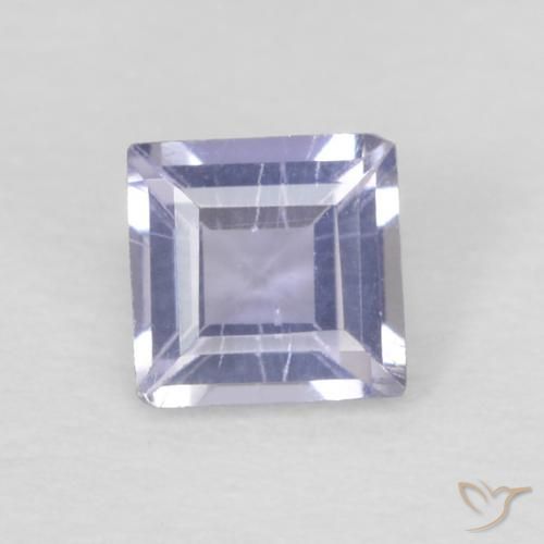 0.12ct Natürlicher Silberblau Iolith, Quadrat, VS