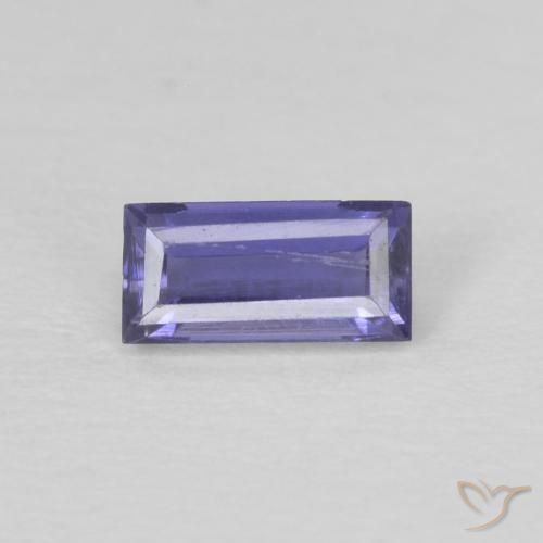0.19ct Natürlicher Silberblau Iolith, Baguette, VS