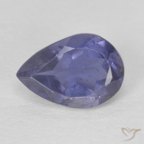 0.36ct Natürlicher Silberblau Iolith, Birnenform, VS