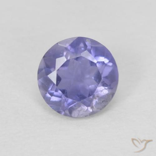 0.23ct Natürlicher tieflila Iolith, Runden, VS-SI