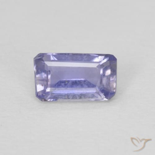 0.21ct Natürlicher Silberblau Iolith, Smaragdschliff, VS