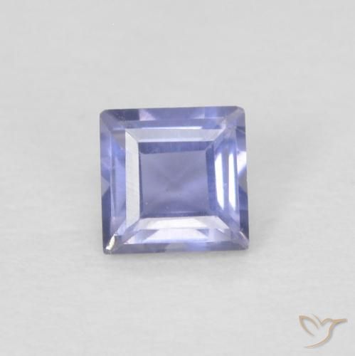 0.12ct Natürlicher Medium Light-Violet Iolith, Quadrat, VVS