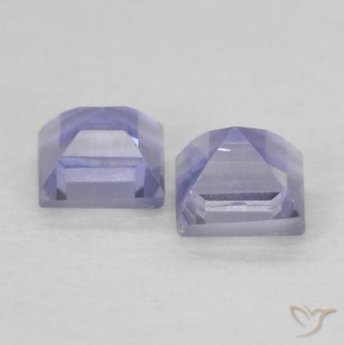 0.21 ct natürliche Dunkles bläuliches Lila Iolith-Edelsteine, Quadrat, VS