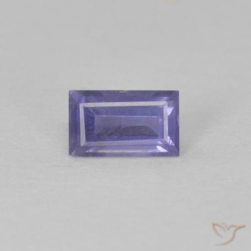 0.28ct Natürlicher tieflila Iolith, Baguette, VS
