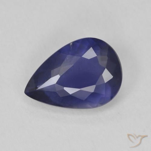 1.81ct Natürlicher tiefblau Iolith, Birnenform, VS