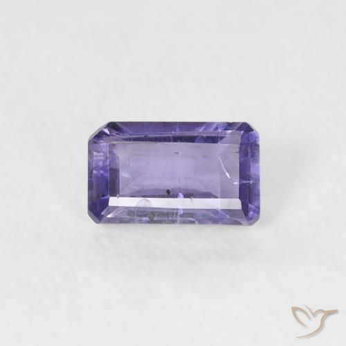0.24ct Natürlicher Mittelviolett Iolith, Smaragdschliff, VS-SI