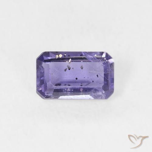 0.26ct Natürlicher Mittelviolett Iolith, Smaragdschliff, VS-SI
