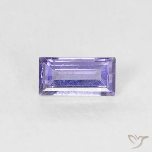 0.21ct Natürlicher Mittelhelles Violett Iolith, Baguette, VS-SI