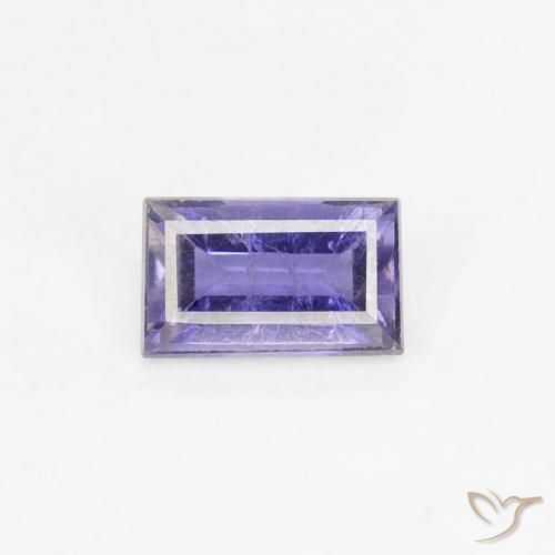 0.24ct Natürlicher Intensives Violettblau Iolith, Baguette, VS