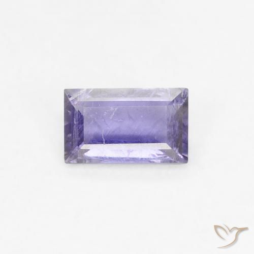 0.26ct Natürlicher tiefblau Iolith, Baguette, VS