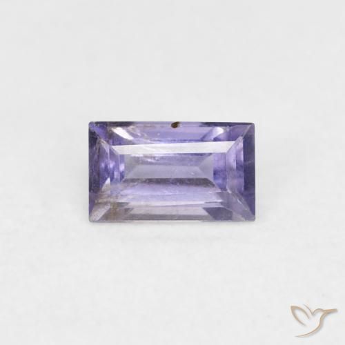0.29ct Natürlicher Dunkles bläuliches Lila Iolith, Baguette, VS