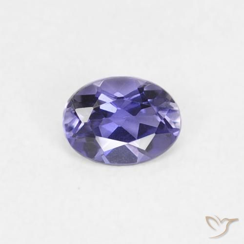 0.16ct Natürlicher tiefviolett Iolith, Oval, VS