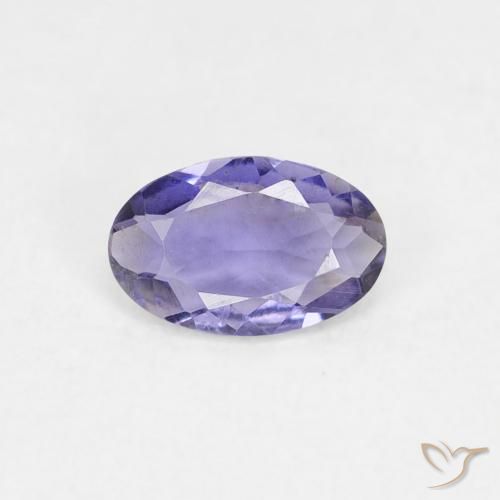 0.27ct Natürlicher Mittelhelles Violett Iolith, Oval, VS