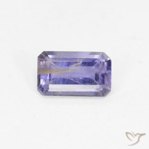 0.27ct Natürlicher Silberblau Iolith, Smaragdschliff, VS-SI