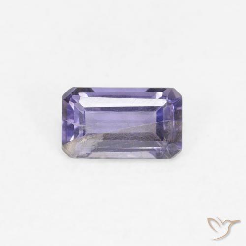 0.24ct Natürlicher Rosaig-violett Iolith, Smaragdschliff, VS-SI