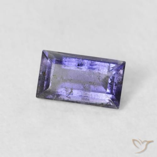 9,17 ctw natürlicher tiefviolett Iolith, Baguette, VS-SI