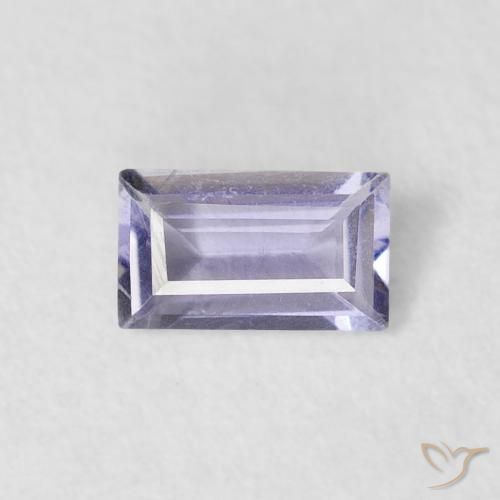 0.18ct Natürlicher Sehr helles rosa Violett Iolith, Baguette, VS-SI