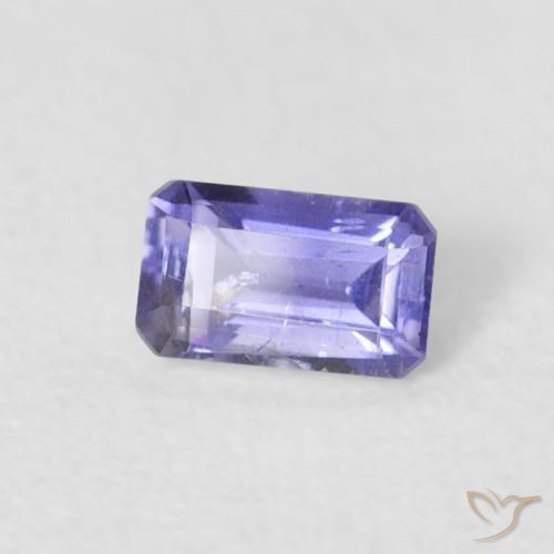 9,17 ctw natürlicher violett-blau Iolith, Oktagonschliff, VS-SI