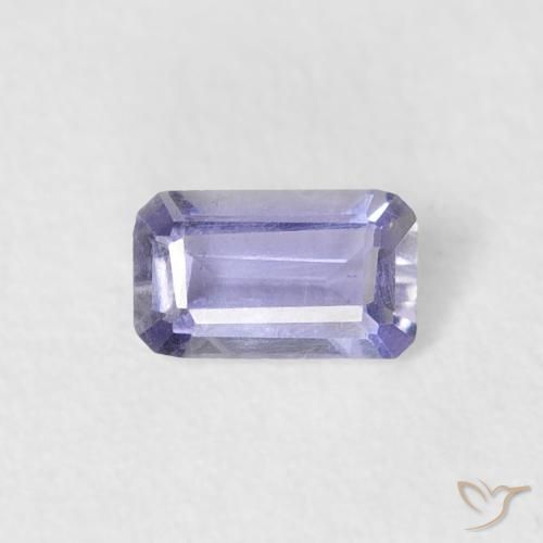 0.18ct Natürlicher Medium Light-Violet Iolith, Smaragdschliff, VS-SI