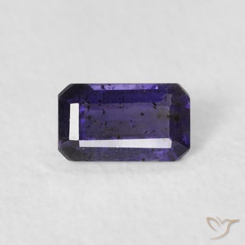 0.25ct Natürlicher Aubergine Veilchen Iolith, Smaragdschliff, VS-SI