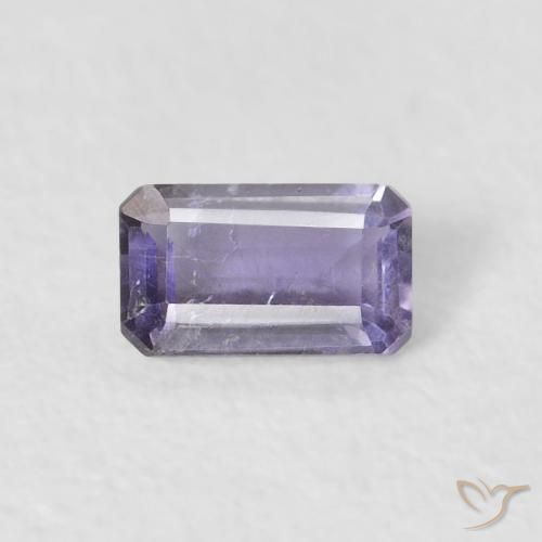 0.26ct Natürlicher Rosaig-violett Iolith, Smaragdschliff, VS-SI