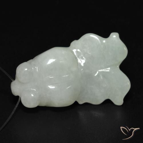 20.53ct Natürlicher Blasses Grün Jade, Fantasie, Lichtdurchlässig