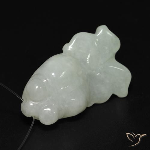 9,17 ctw natürlicher Blasses Grün Jade, Fantasie, Lichtdurchlässig