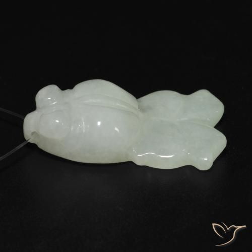 9,17 ctw natürlicher Blasses Grün Jade, Fantasie, Lichtdurchlässig