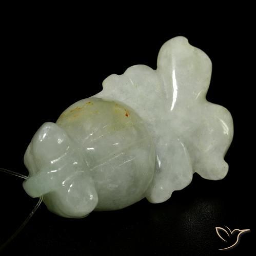 9,17 ctw natürlicher Graugrün Jade, Fantasie, Lichtdurchlässig