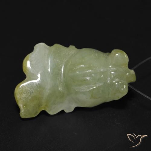 9,17 ctw natürlicher Warmes Grün Jade, Fantasie, Lichtdurchlässig