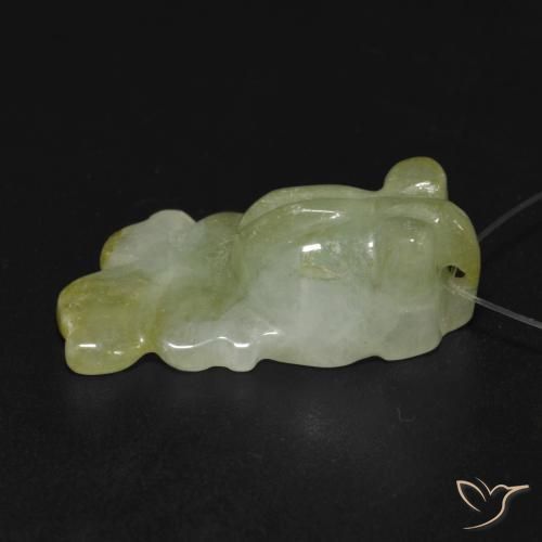 9,17 ctw natürlicher Warmes Grün Jade, Fantasie, Lichtdurchlässig