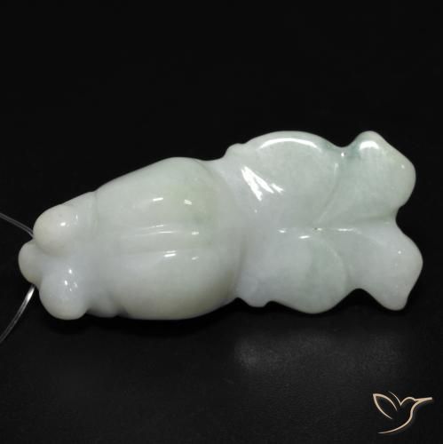 25.77ct Natürlicher Mittelgrün Jade, Fantasie, Lichtdurchlässig