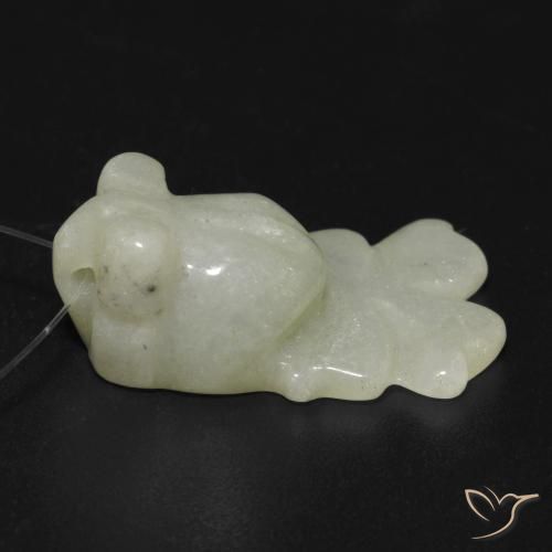 9,17 ctw natürlicher Warmes Grün Jade, Fantasie, Lichtdurchlässig