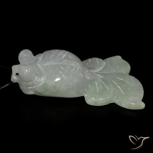 9,17 ctw natürlicher Mittelgrün Jade, Fantasie, Lichtdurchlässig