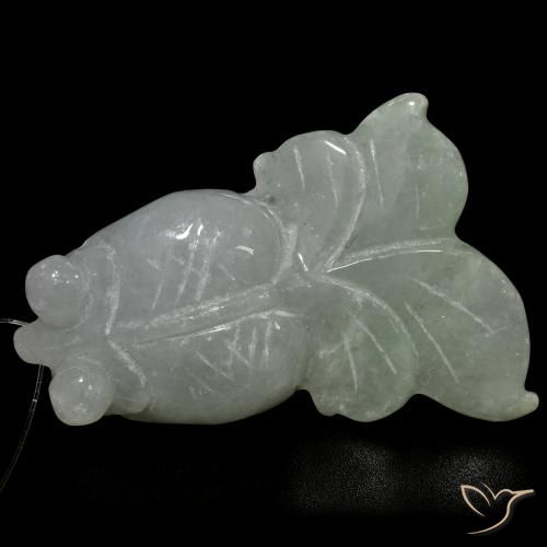 9,17 ctw natürlicher Mittelgrün Jade, Fantasie, Lichtdurchlässig