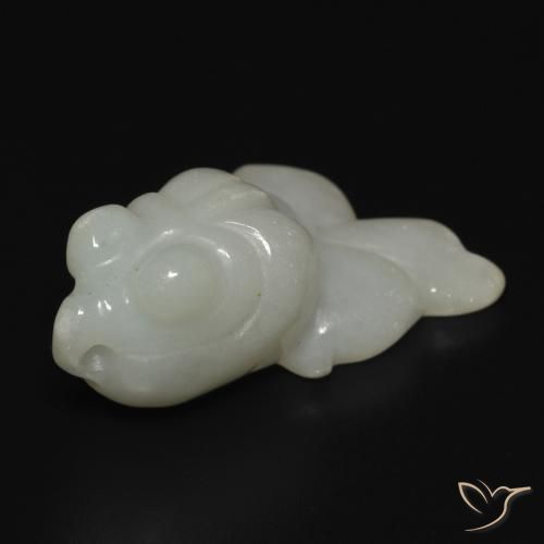 22.62ct Natürlicher Grau Grün Jade, Fantasie, Lichtdurchlässig