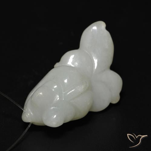 27.33ct Natürlicher hellgrün Jade, Fantasie, Lichtdurchlässig