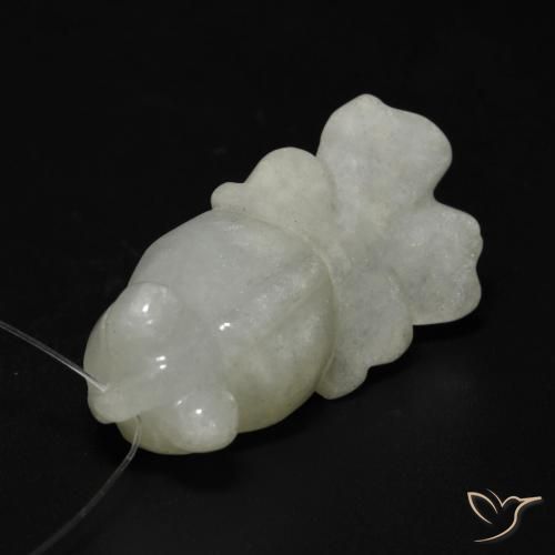 9,17 ctw natürlicher Mittelgrün Jade, Fantasie, Lichtdurchlässig