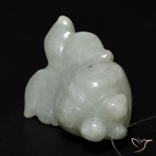 40.87ct Natürlicher Mittelgrün Jade, Fantasie, Lichtdurchlässig