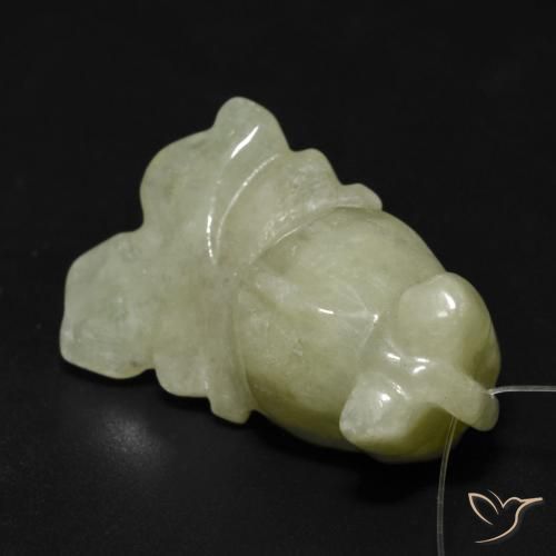 9,17 ctw natürlicher Olivgrün Jade, Fantasie, Lichtdurchlässig