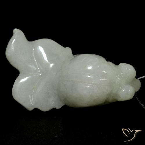9,17 ctw natürlicher Mittelgrün Jade, Fantasie, Lichtdurchlässig