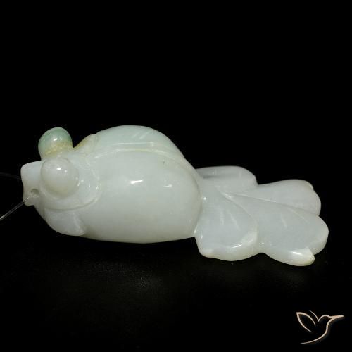 9,17 ctw natürlicher Graugrün Jade, Fantasie, Lichtdurchlässig