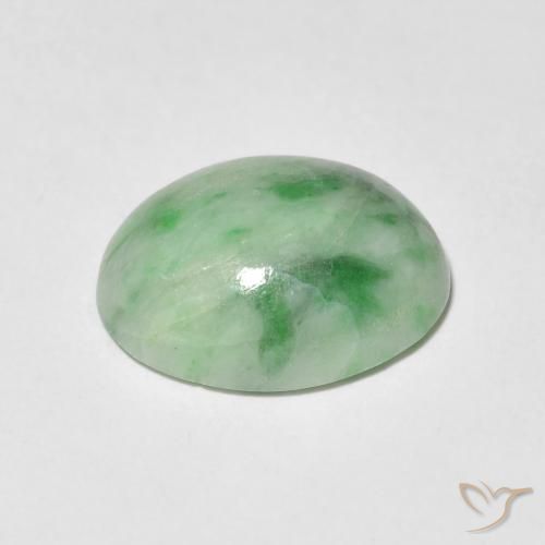 9,17 ctw natürlicher Warmes Grün Jade, Oval, Lichtundurchlässig