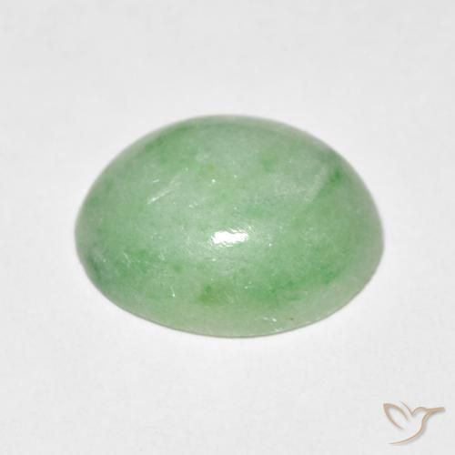 9,17 ctw natürlicher Helles Salbeigrün Jade, Oval, Lichtundurchlässig