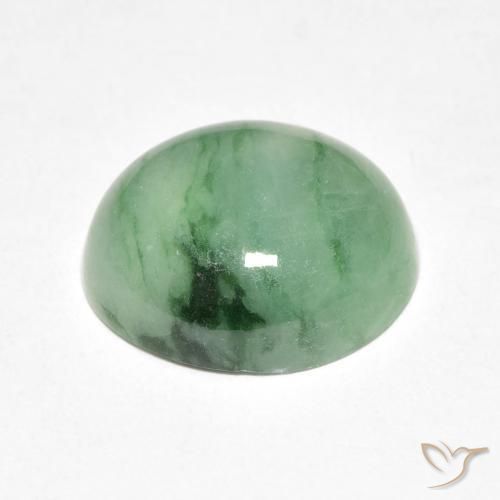 9,17 ctw natürlicher hellgrün Jade, Oval, Lichtundurchlässig